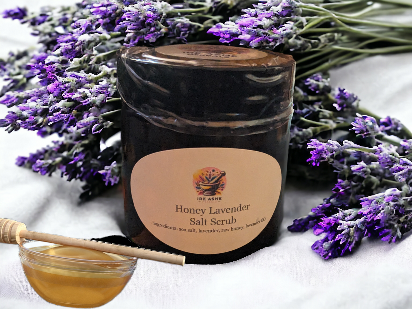 Honey Lavender Sea Salt Scrub